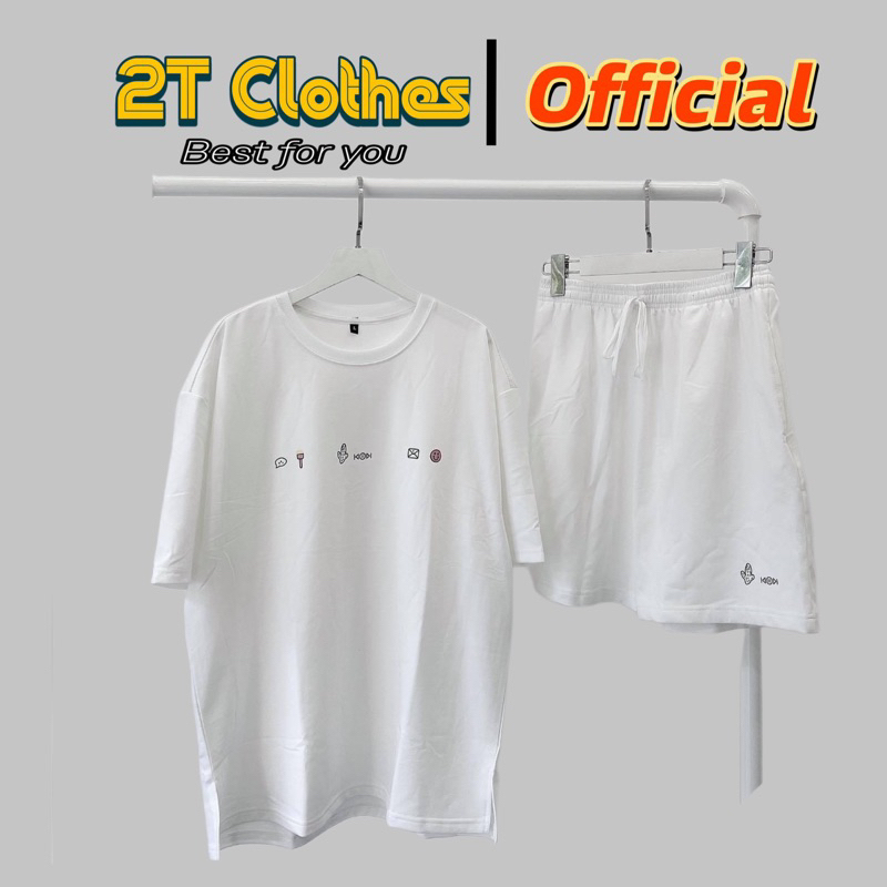 Set áo thun + quần short thun iCON unisex