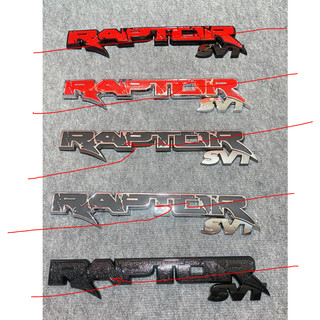 Chữ nổi RAPTOR 3D được dán phía sau xe Ford - Kích thước lớn phù hợp dán phía sau