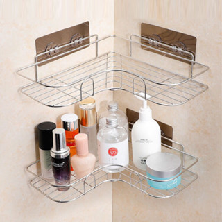 Kệ Inox 304 Để Đồ Nhà Tắm Dán Tường Siêu Dính ,Kệ góc Nhà Tắm,Nhà Bếp Chất Liệu Không Gỉ 01409