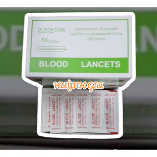 Kim lễ mụn Lancets Queen Care Taiwan hộp 200 cây