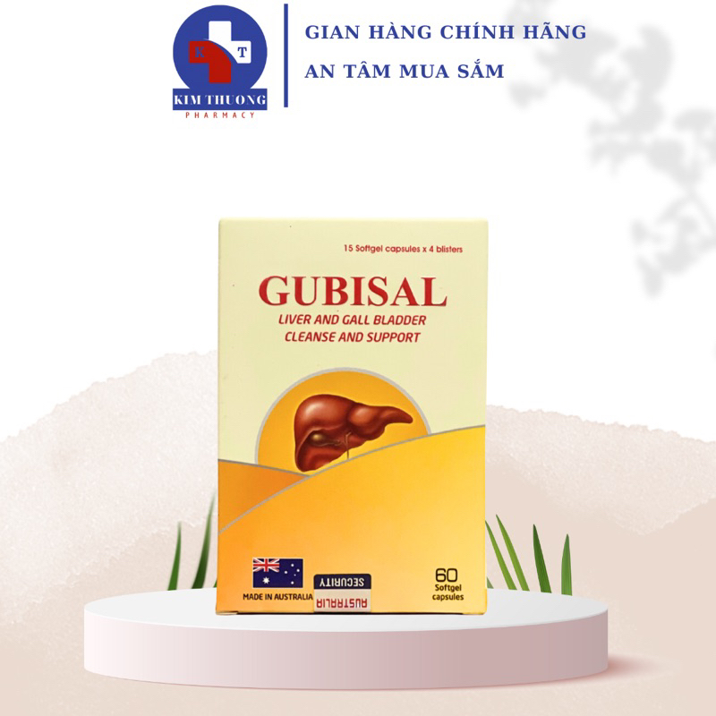 GUBISAL hộp 60 viên , Giúp hạ men gan , mát gan , giải độc gan