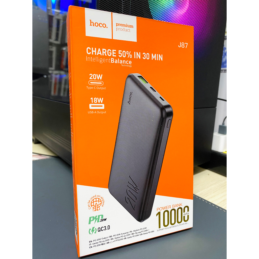 SẠC DỰ PHÒNG SẠC NHANH HOCO. 20W 20000mAh 10000mAh 30000mah