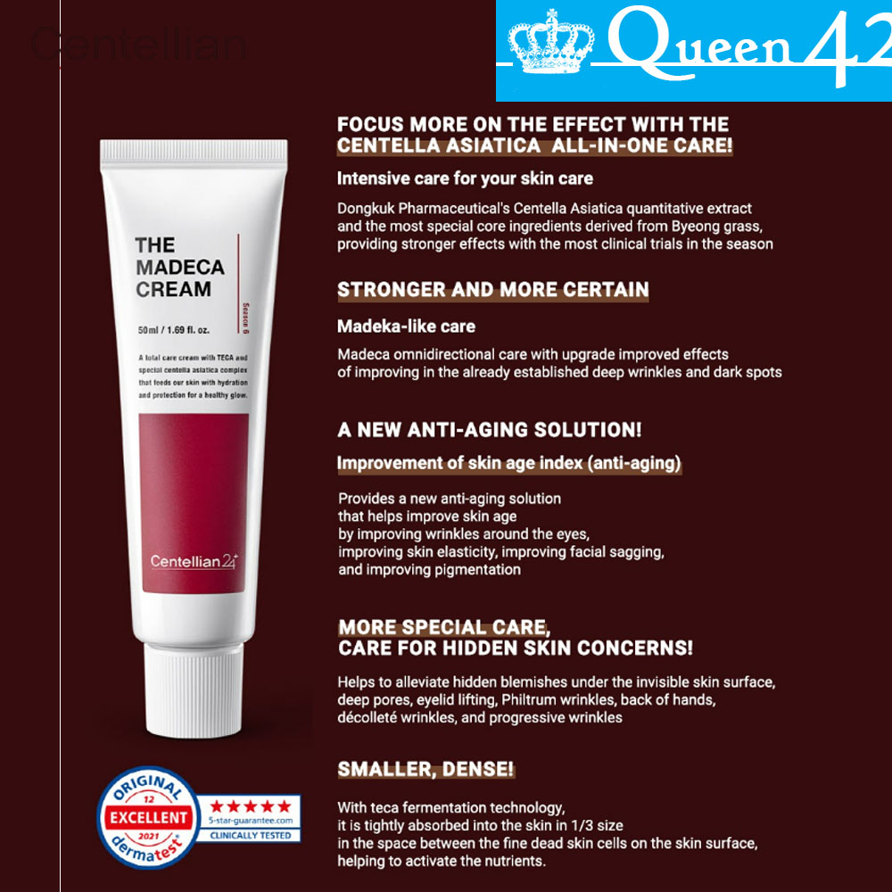 Madeca Cream  + Lactoderm mini kits, Moisturizer Facial Cream, Dongkook Lacto derm Korea