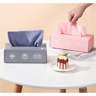 Hộp 20 khăn vải đa năng siêu thấm, Khăn lau bếp, Khăn lau đa năng 2 mặt vải không dệt thấm hút nước