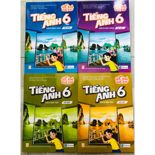 Tiếng anh lớp 6 bộ 4 quyển bài học + bài tập tập 1 + 2