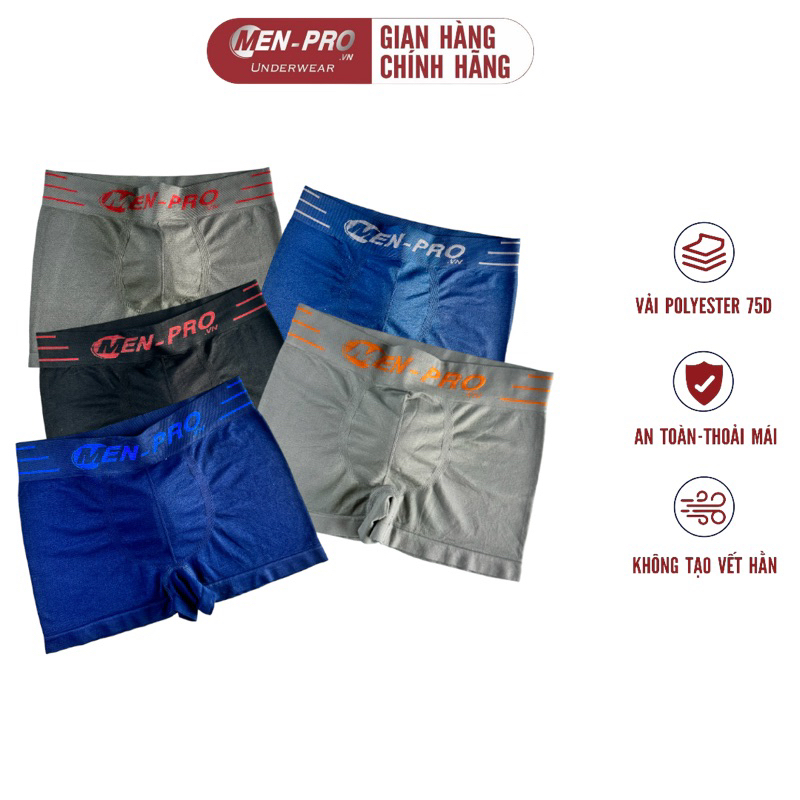 Quẩn Boxer Nam dệt kim liền mạch co giãn thoải mái MEN PRO.VN
