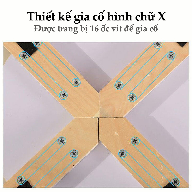 STA-Ghế gỗ mặt tròn chân dẹp