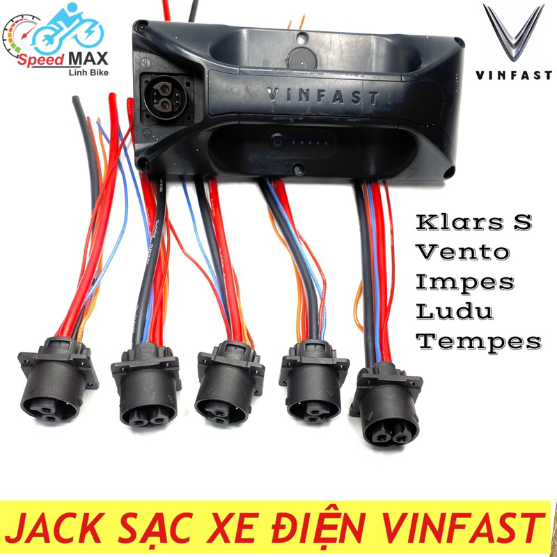 Jack sạc xe điện vinfast Klars S, vento, impes, ludo, tempes (LINHBIKE)