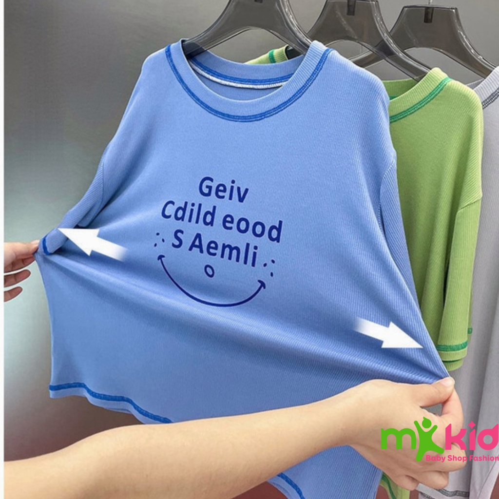 Bộ Lửng MK KID Cho Bé 8-26KG 💖 Bộ Tay Lửng Cho Bé Trai Bé Gái 💖 Chất Thun Lạnh Siêu Mềm Mịn Mát Thấm Hút Mồ Hôi.
