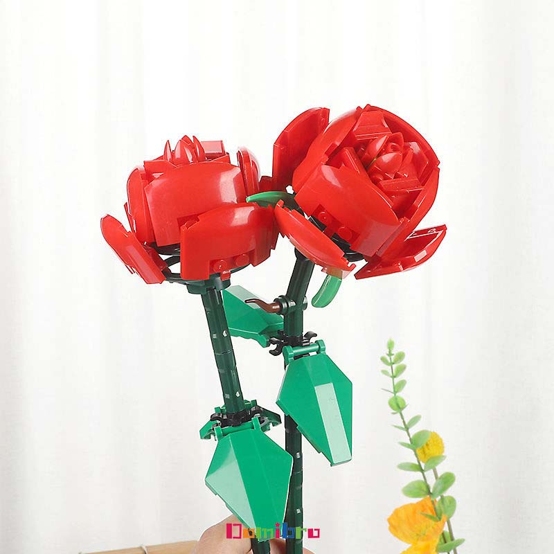 77 CHI TIẾT | Bộ đồ chơi lắp ráp Lego hoa hồng DIY Sáng tạo đồ chơi xếp hình Hoa hồng Mô hình trẻ em gái