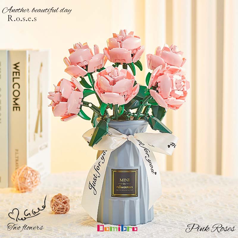 77 CHI TIẾT | Bộ đồ chơi lắp ráp Lego hoa hồng DIY Sáng tạo đồ chơi xếp hình Hoa hồng Mô hình trẻ em gái