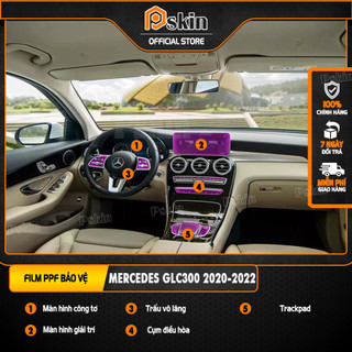 Dán PPF nội thất ô tô Mercedes GLC300 2020-2022 chống xước, che mờ vết xước.