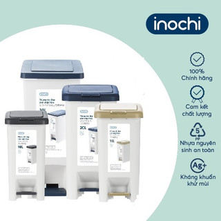 Thùng rác đạp chân chữ nhật Inochi - Hiro 10L/15L/20L/30L (loại kèm ruột) Nhiều màu sang trọng, tiện lợi