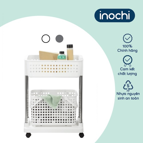 Kệ giặt di động Nachi có bánh xe tiện lợi Inochi chính hãng (bao gồm giỏ đựng quần áo)