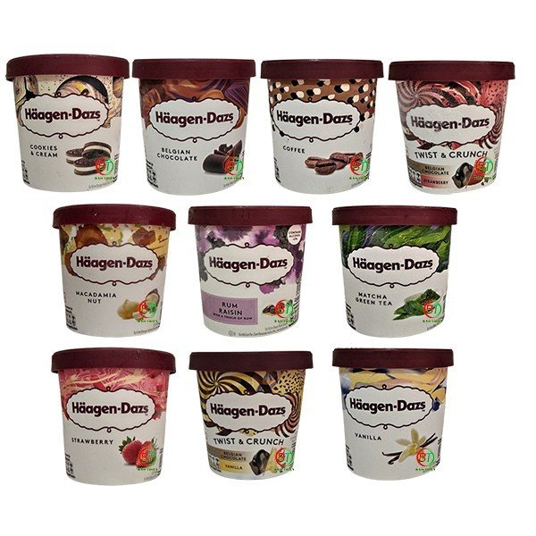 (Hồ Chí Minh) Kem hiệu Haagen - Dazs hộp 420ml và 473ml