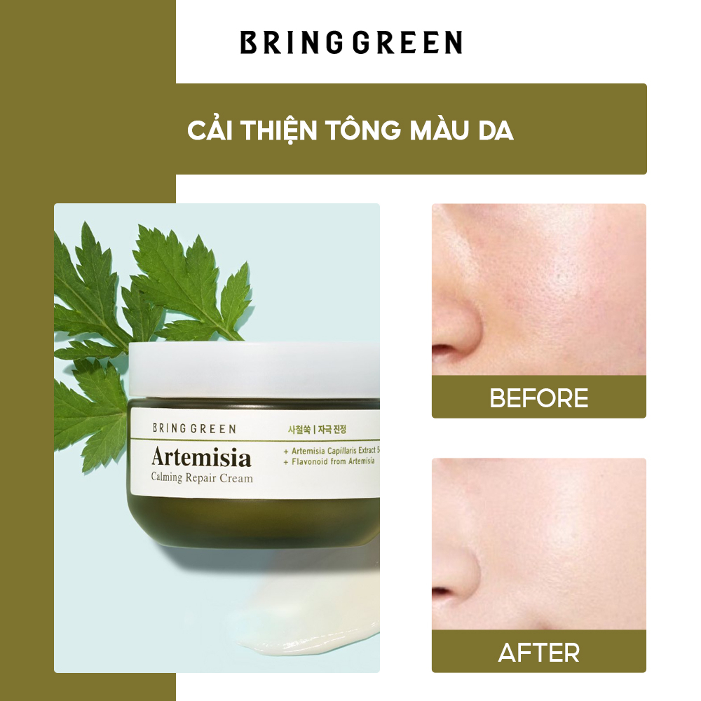 Kem Dưỡng Làm Dịu Da Bring Green Artemisia Calming Repair Cream 75ML