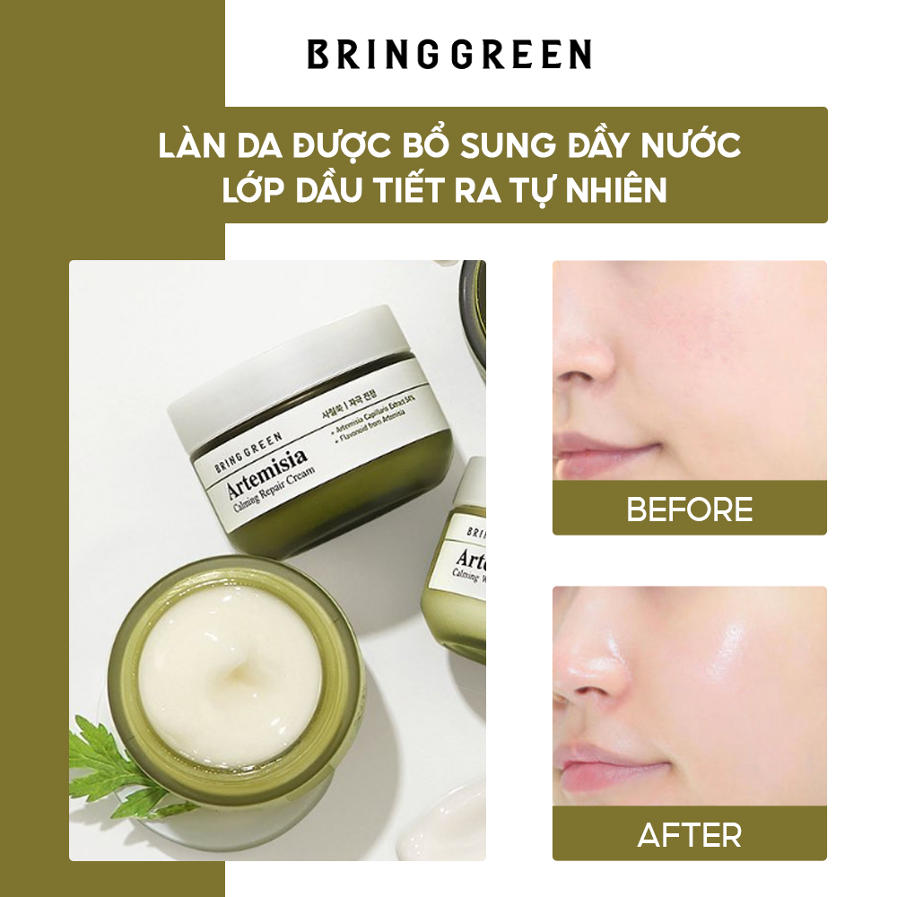 Kem Dưỡng Làm Dịu Da Bring Green Artemisia Calming Repair Cream 75ML
