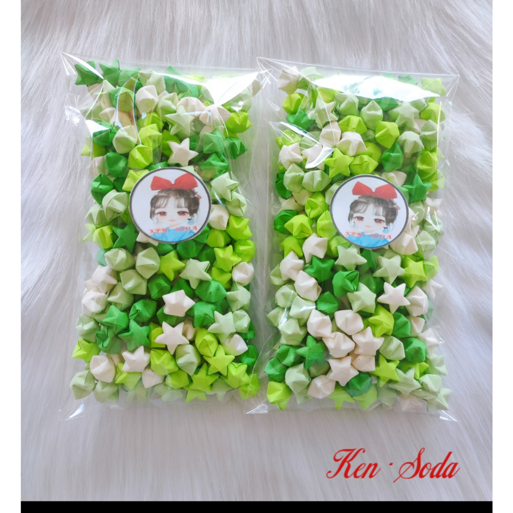 Set  100, set 250, set 500 ngôi sao giấy gấp sẳn