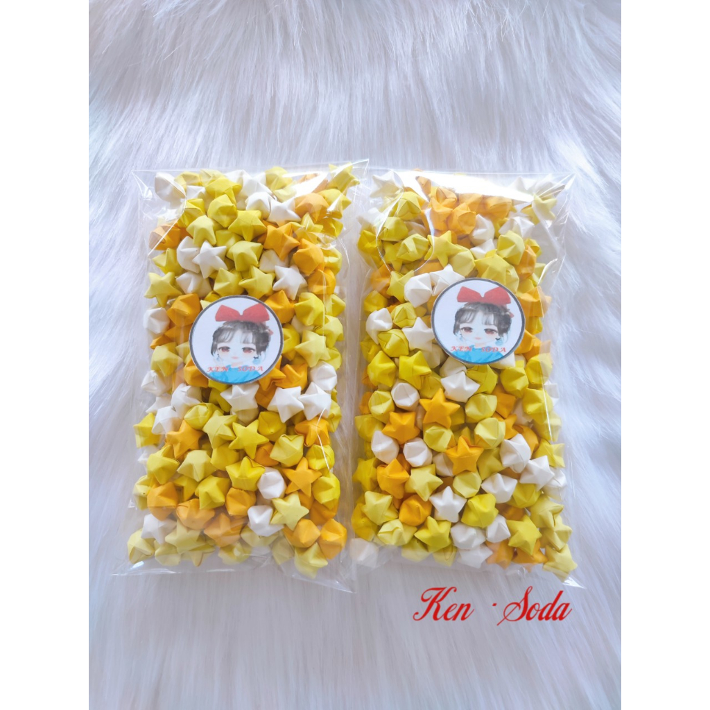 Set  100, set 250, set 500 ngôi sao giấy gấp sẳn