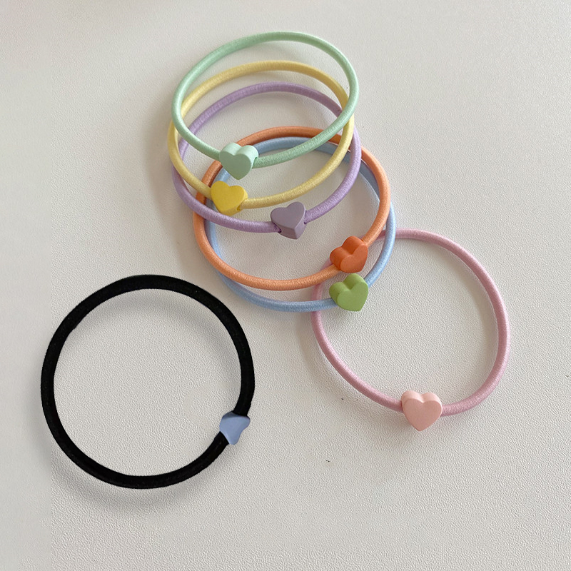 ⚡Dây thun cột tóc thời trang Hàn Quốc hình tim cute dễ thương cho nữ