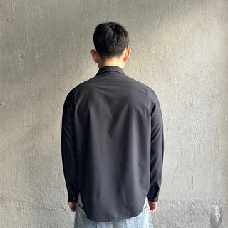 BASIC LONG SLEEVE SHIRT ( BLACK ) - ÁO SƠ MI TAY DÀI