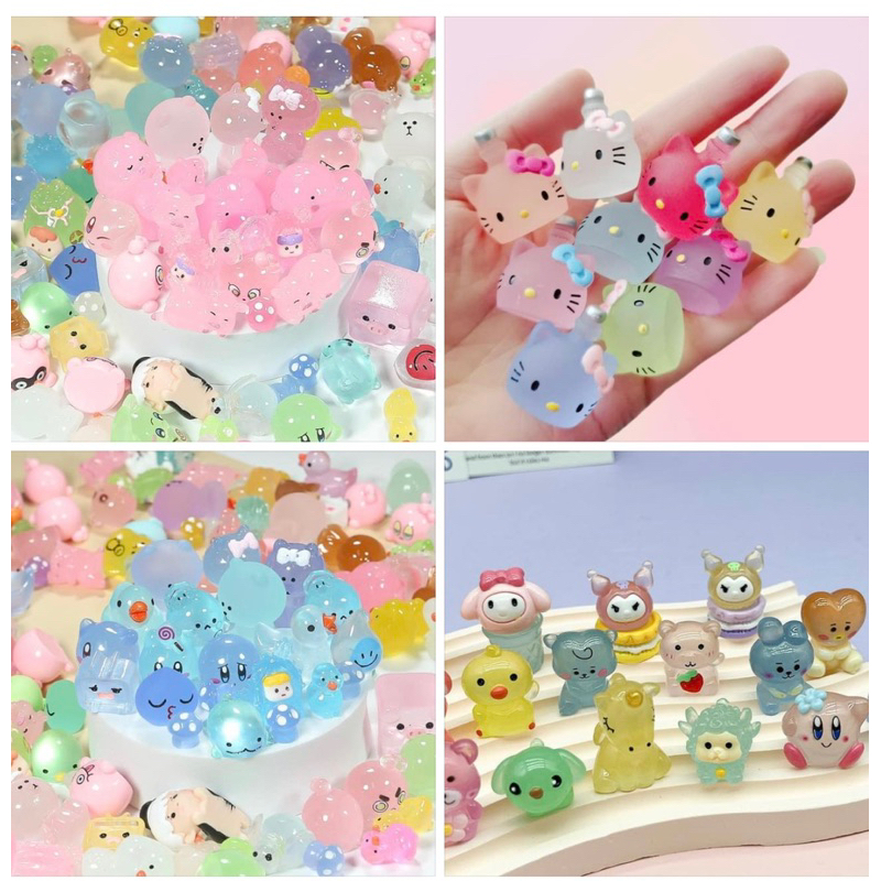 Charm dạ quang phát sáng nhiều màu sắc, giao màu ngẫu nhiên