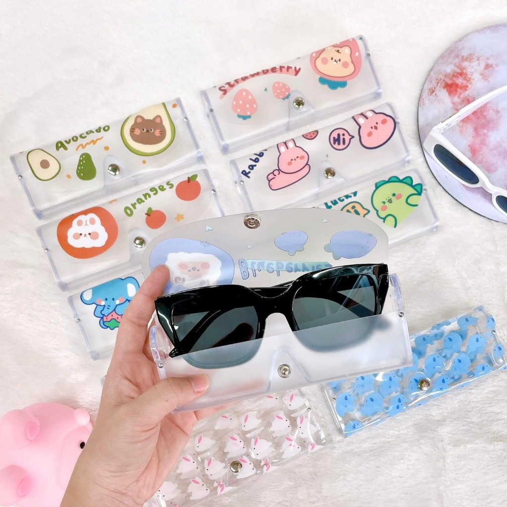 Hộp đựng kính họa tiết nhân vật hoạt hình cute dễ thương