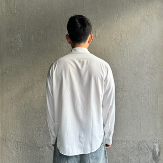 BASIC LONG SLEEVE SHIRT ( WHITE ) - ÁO SƠ MI TAY DÀI