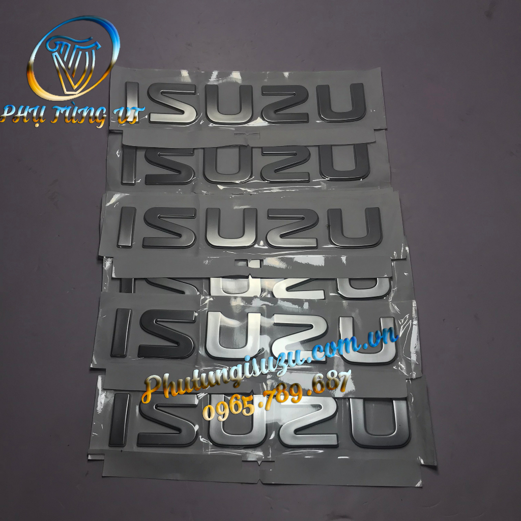 Chữ Isuzu mạ crom chính hãng