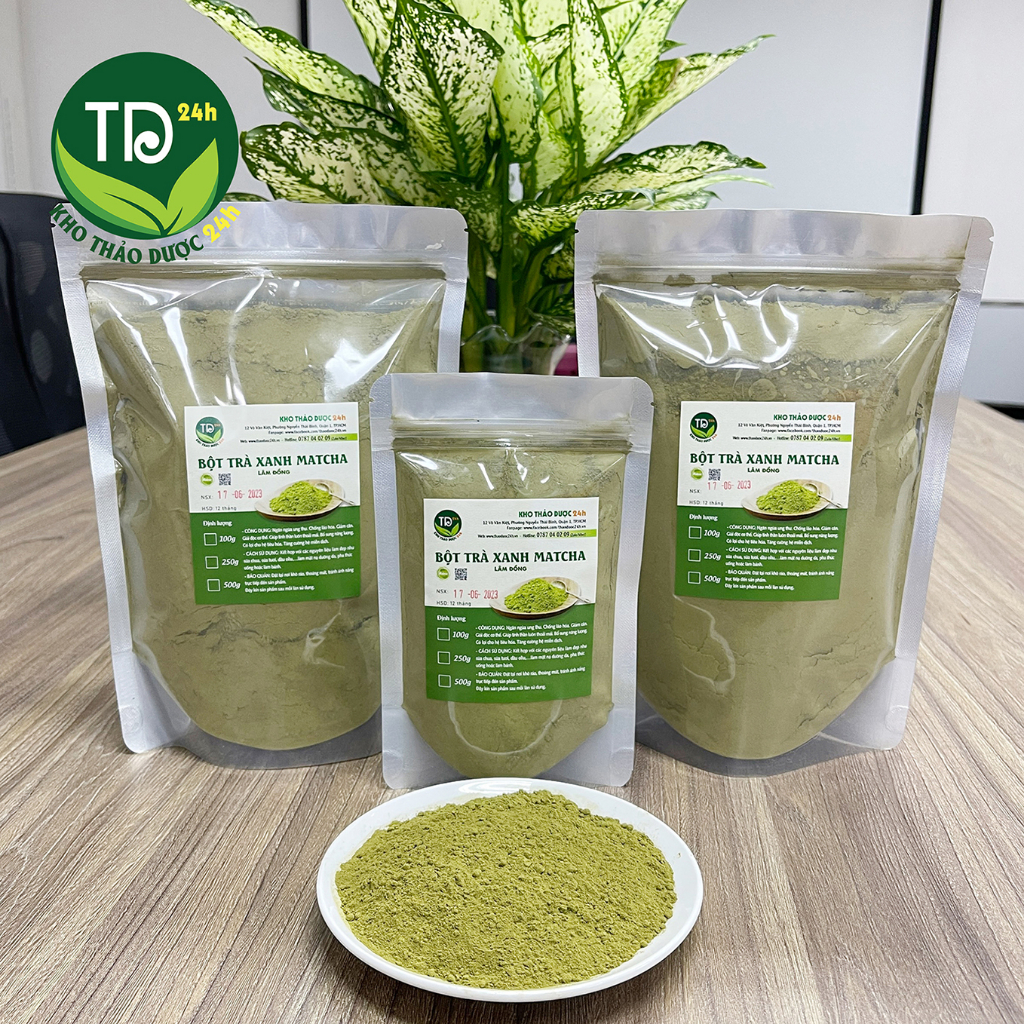 [1kg] Bột trà xanh matcha nguyên chất 100%, hương liệu tự nhiên làm bánh, pha đồ uống, đắp mặt nạ | Kho thảo dược 24h