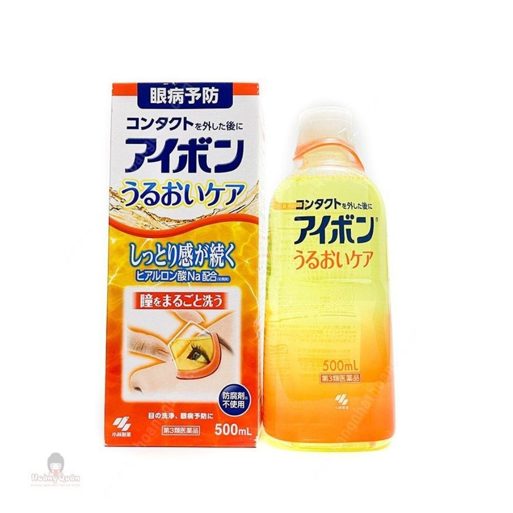 Nước rửa mắt giúp sạch bụi bẩn & sáng mắt Eyebon W Vitamin Kobayashi S Select Nhật Bản 500ml - Maneki