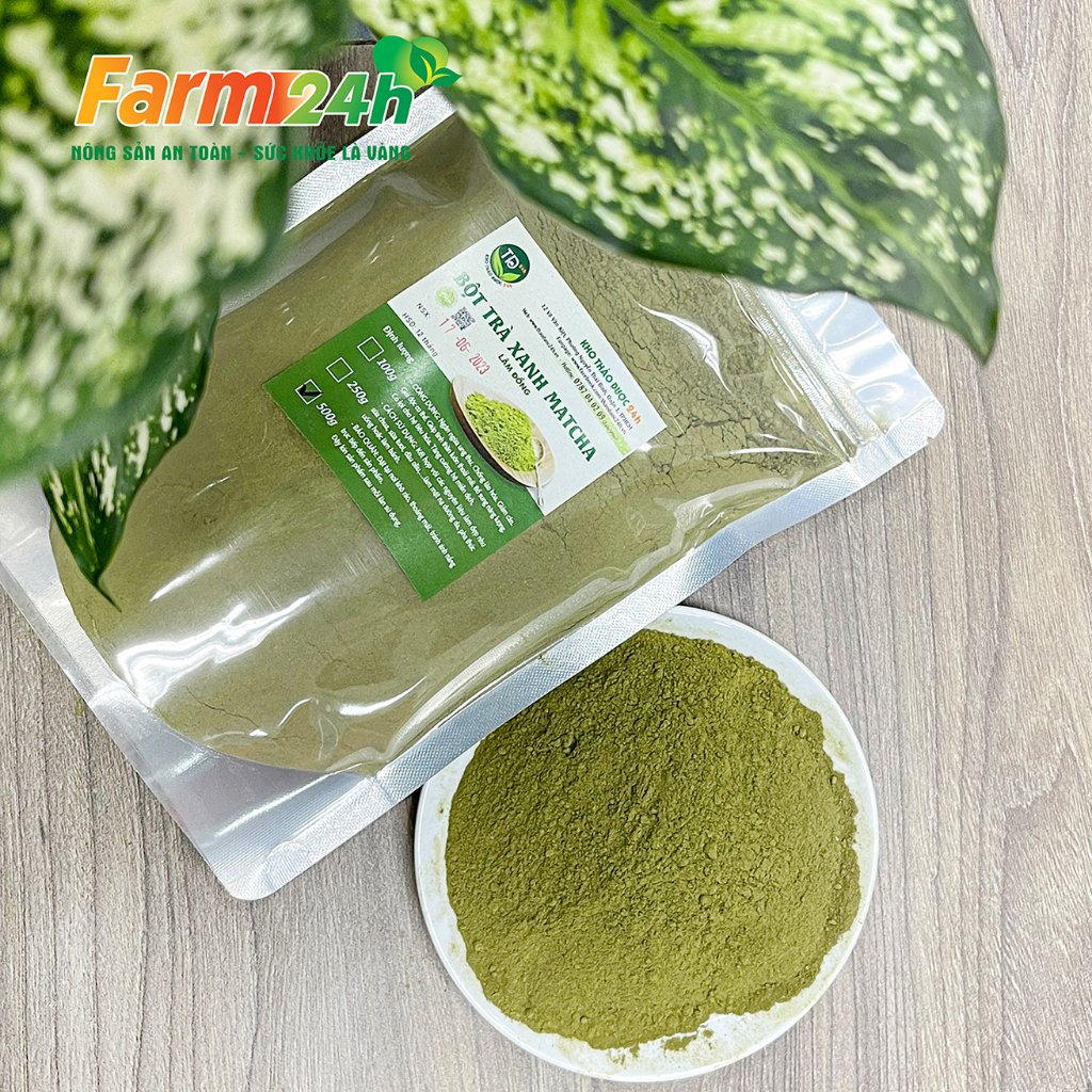 Bột trà xanh matcha nguyên chất đắp mặt làm đẹp da, pha chế đồ uống, làm bánh rất thơm ngon | Fam24h