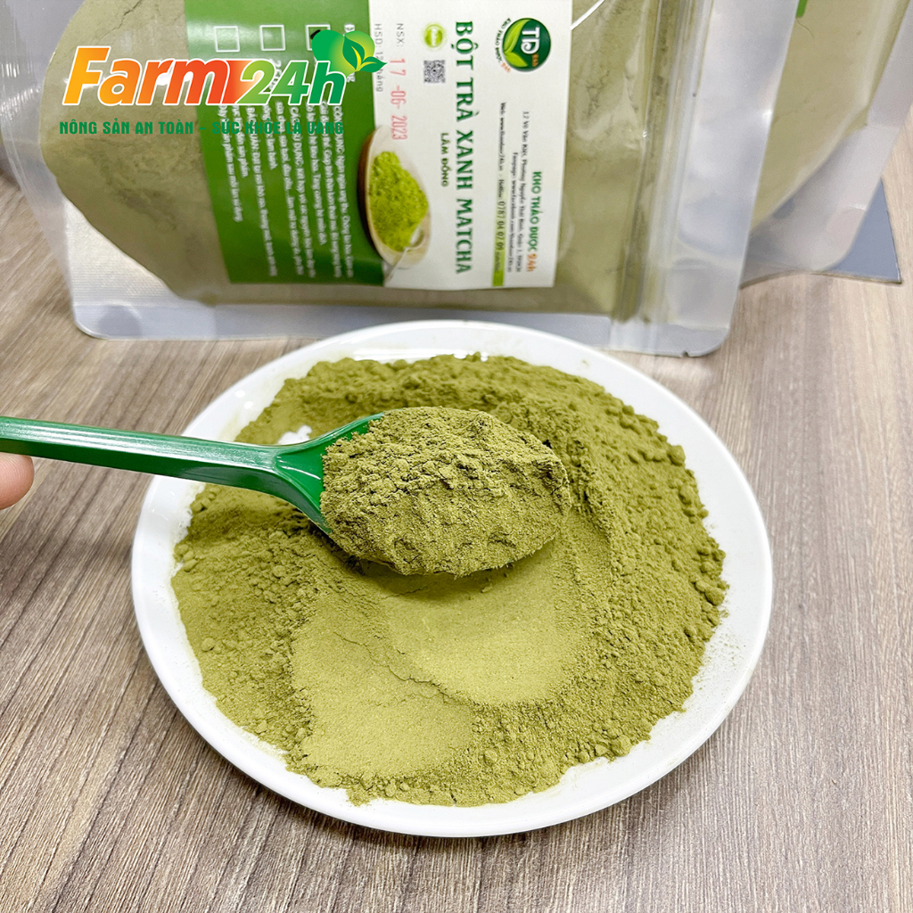 Bột trà xanh matcha nguyên chất đắp mặt làm đẹp da, pha chế đồ uống, làm bánh rất thơm ngon | Fam24h