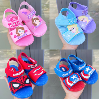Giày sandal nhựa bé trai/bé gái sz 150-200 sandal nhựa dẻo, siêu êm chân thiết kế hoạ tiết nhân vật hoạt hình