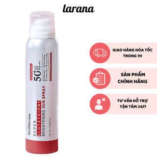 Xịt chống nắng WELLDERMA SUPER GLUTATHIONE BRIGHTENING SUN SPRAY, chống nắng dạng xịt xuất xứ Hàn Quốc Dung Tích 180ml.