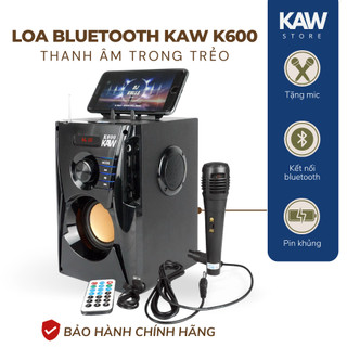 Loa Kèm Mic KAW K600 TOP LOA HÁT KARAOKE HAY 2023 -Âm Thanh Cực Hay âm bass Siêu Trầm pin khủng - Bảo hành 12 tháng