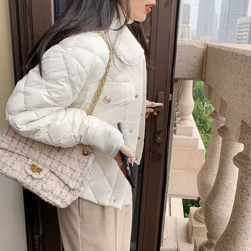 Áo khoác phao cổ bẻ thời trang mẫu mới new 2023