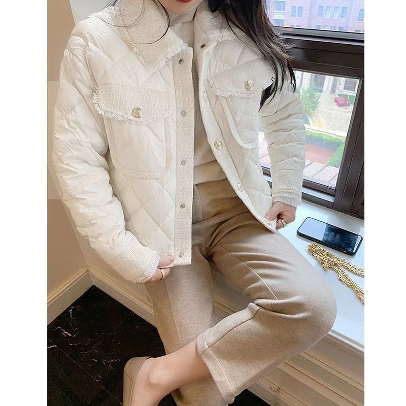 Áo khoác phao cổ bẻ thời trang mẫu mới new 2023