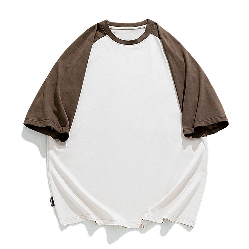 Áo thun Raglan unisex form rộng tay lỡ, chất liệu 100% cotton thoáng mát