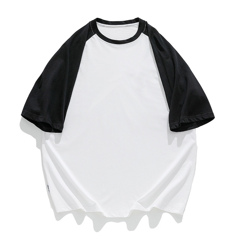 Áo thun Raglan unisex form rộng tay lỡ, chất liệu 100% cotton thoáng mát