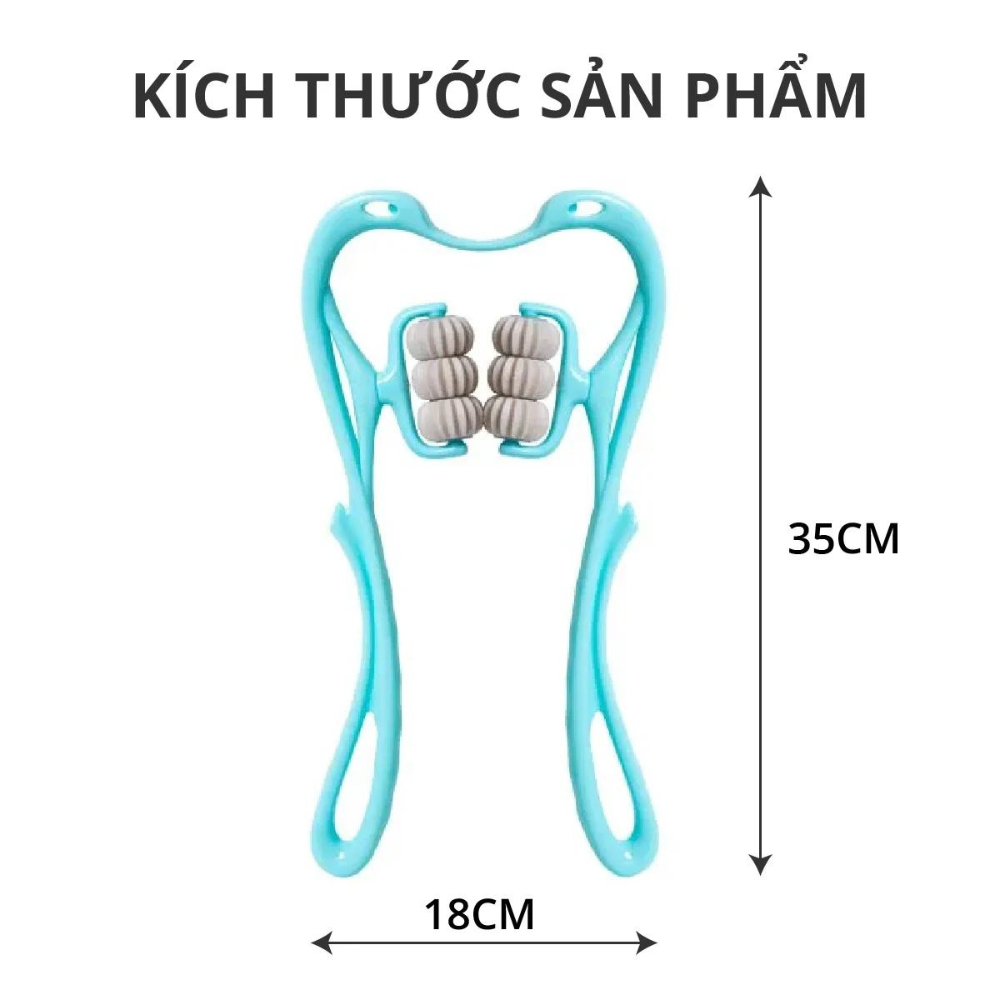 Cây massage cổ 6 con lăn MK346