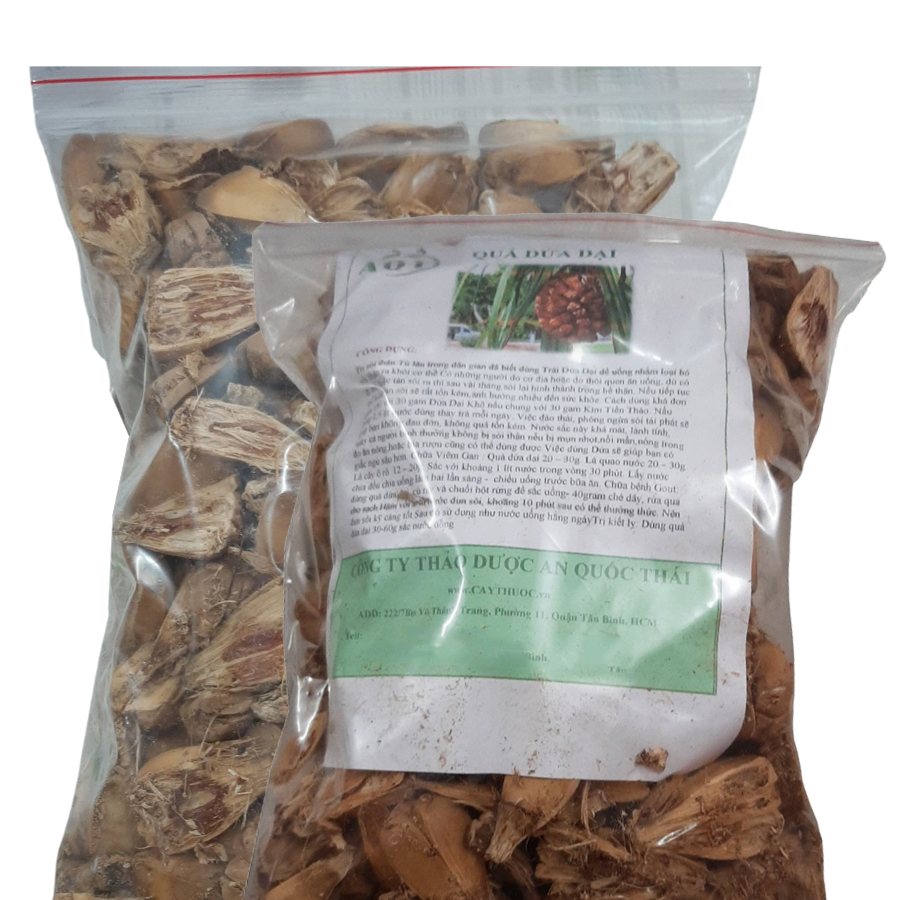 Trái Dứa Dại Khô (Dứa Rừng) 1kg Sạch, Quả Dứa Dại Nguyên Chất Loại 1 | Thảo Dược An Quốc Thái