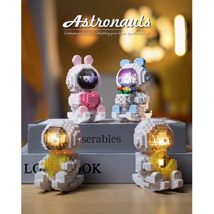 LED - Lego Mô hình lắp ghép thỏ bập bênh có đèn