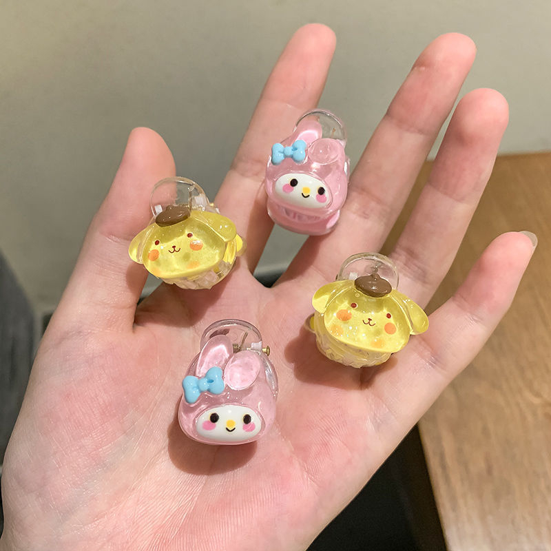 Kẹp tóc càng cua nhí hoạt hình nhiều kiểu, Cài tóc đính charm dễ thương đáng yêu Sanrio