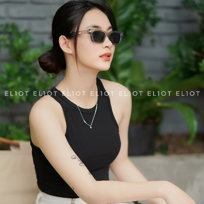 Kính râm ELIOT Eyewear kính mát mắt vuông tròng kính chống tia UV400 kiểu dáng thời trang EL5634