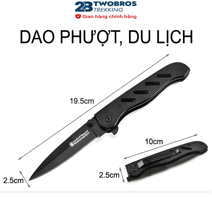 Dao Phượt "Smith", Dao Du Lịch chất liệu thép không gỉ, độ cứng cao và rất sắc bén, mang đi phượt, du lịch tiện lợi