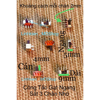 Công tắc gạt ngang sắt 3 chân nhỏ , giá 10 cái 50k