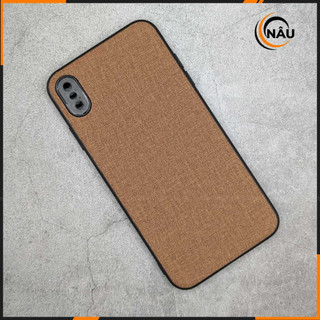 [xả hàng] Ốp lưng Iphone XS Max ip vân vải Jean chống bám vân tay mồ hôi chất liệu nhựa viền camera