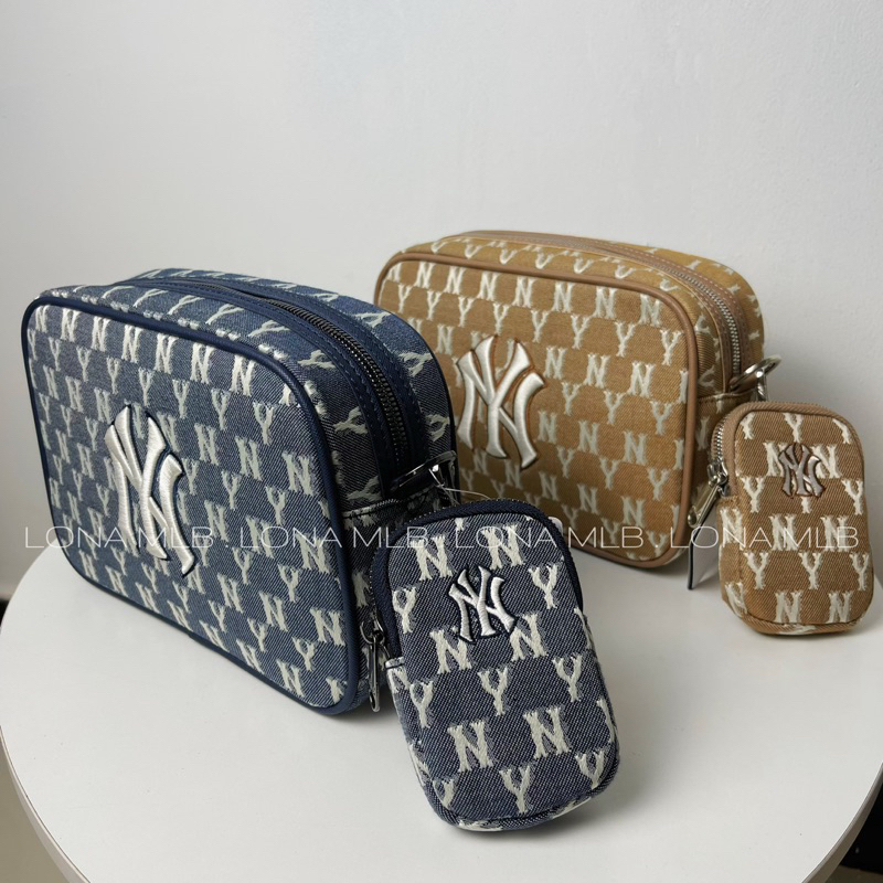 Túi monogram N..Y đeo chéo màu nâu siêu hot giành cho nam và nữ