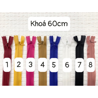 [Phụ liệu may giá rẻ] Dây Khoá kéo giọt lệ, khoá kéo giọt nước size 50cm và size 60cm